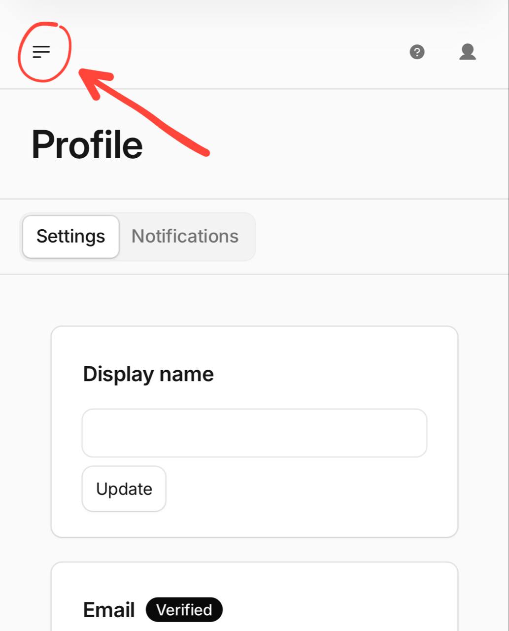 หน้า Profile
