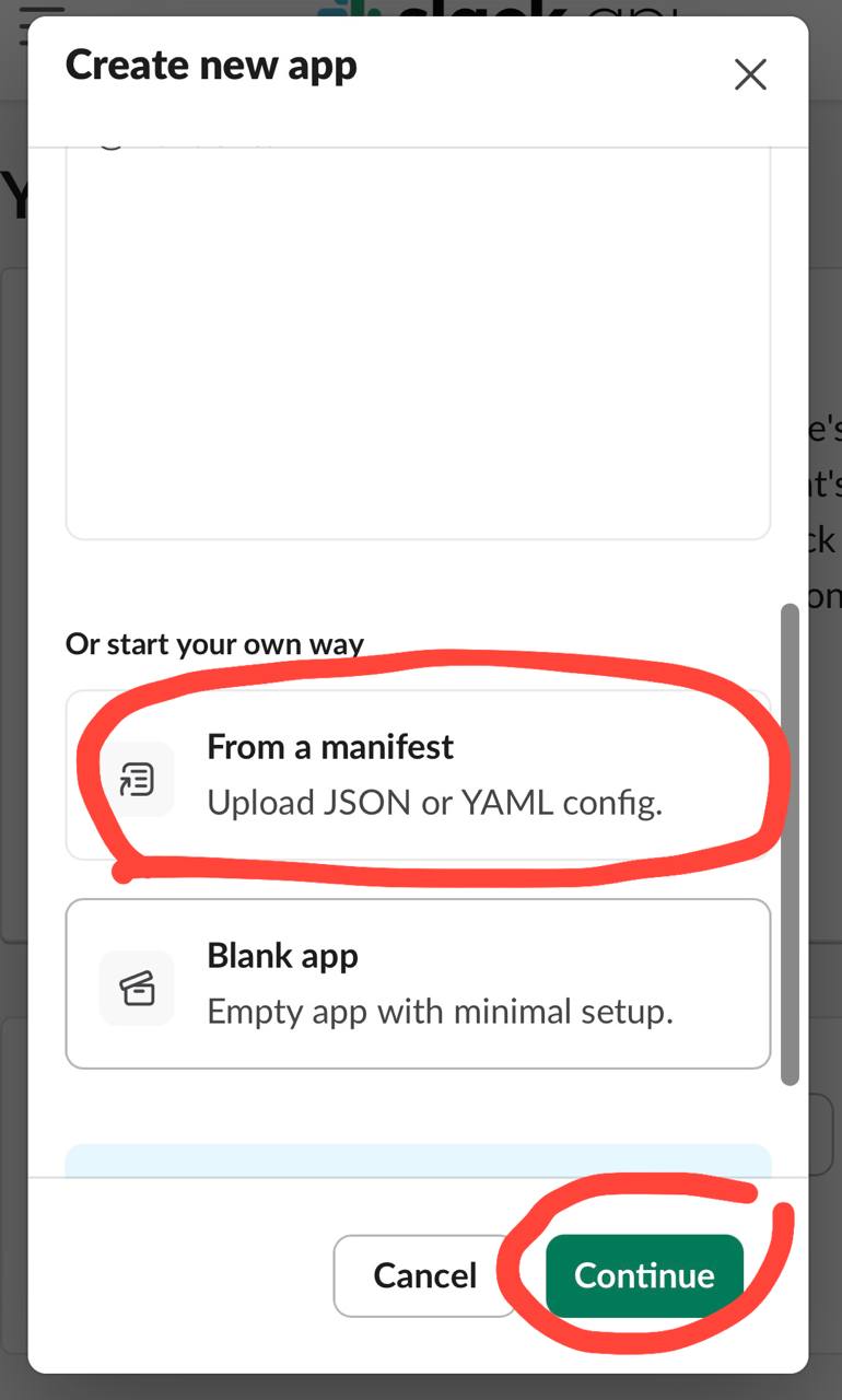 From an app manifest
